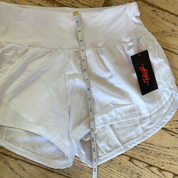 NWT THE GYM PEOPLE Womens High Waisted Running Quick Dry Athletic shorts Size L - Picture 8 of 8